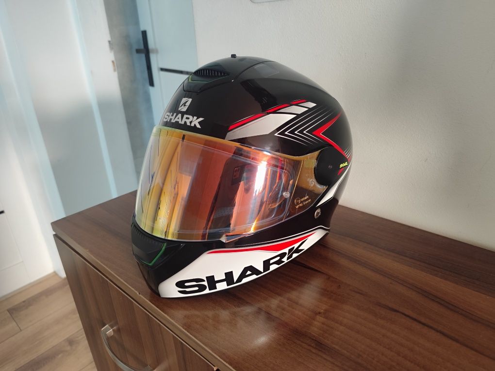 Aktualne do  10.08.2025.Kask Motocyklowy Shark Skwal  LED Pinlock roz.