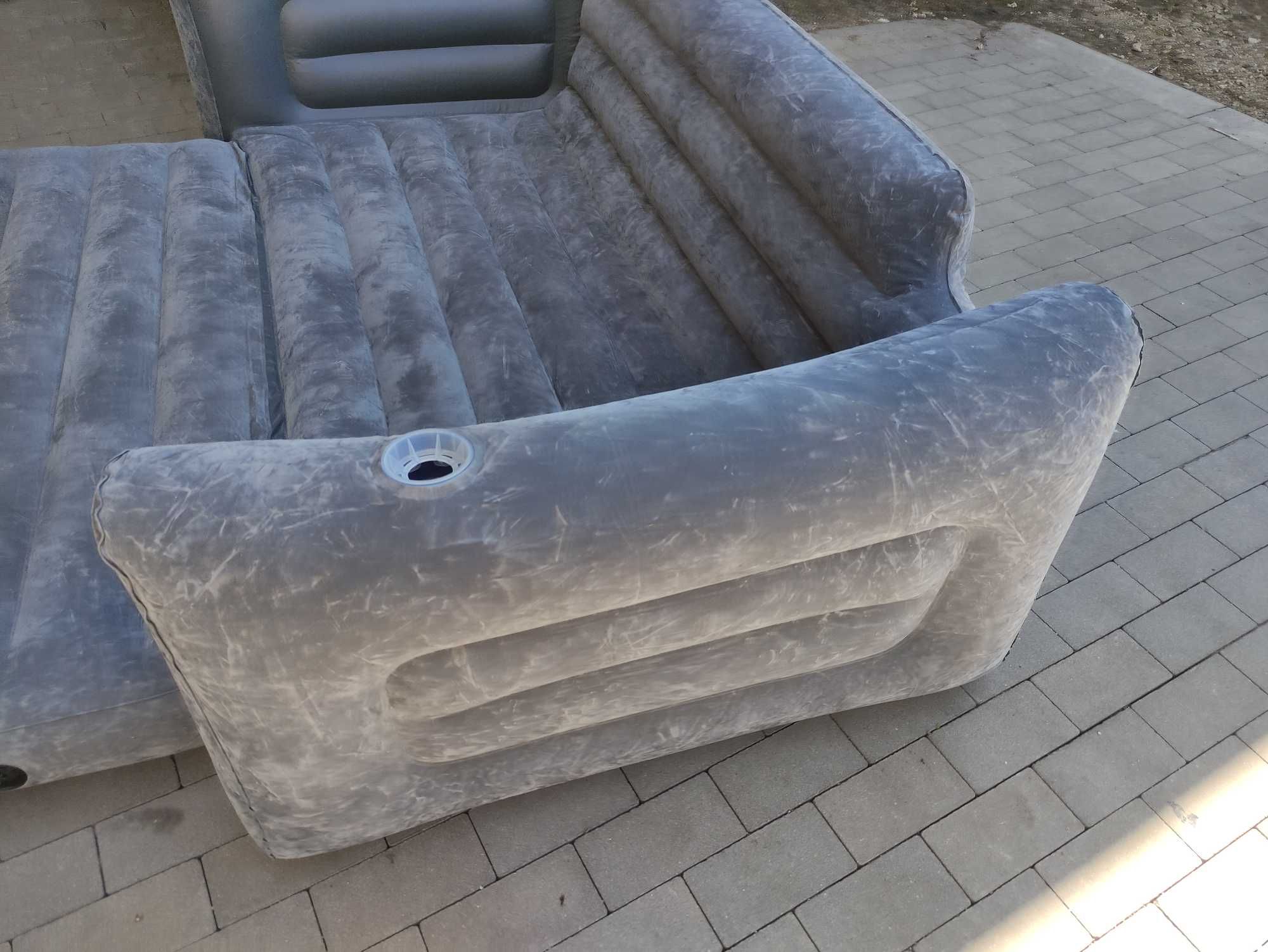 Intex DUŻA sofa dmuchana 203x224x66 cm materac