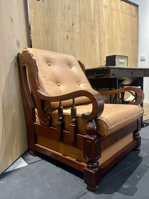 poltrona vintage madeira