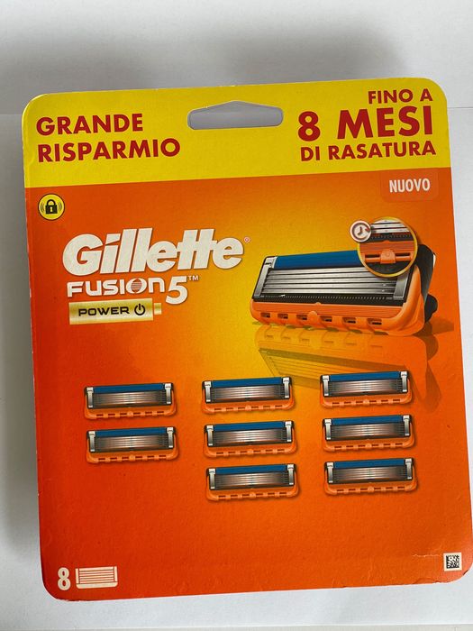 Gillette Fusion5 Zestaw Maszynka +10 wkłady z włoskiego rynku