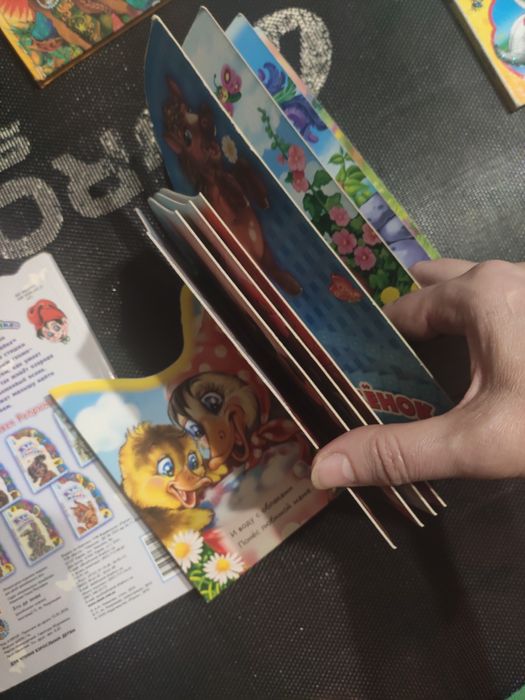 Книги для детей детские комплекты 2 шт, картон