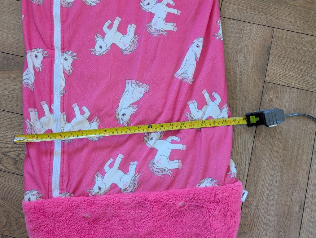 Śpiwór dziecięcy poduszka 2 w 1 jednorożec 120cm