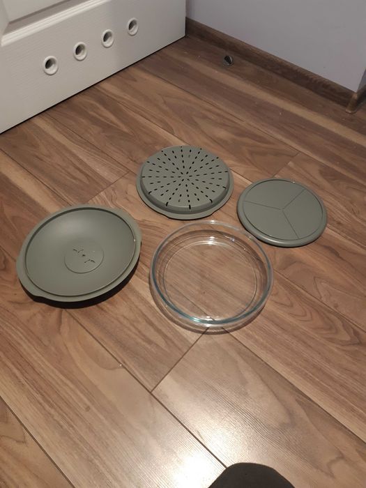 Talerz dzielony do kuchenki mikrofalowej 25cm