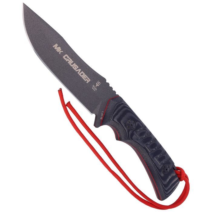 Nóż Muela Crusader Black Micarta, Black Blade 125mm (CRUSADER-13M.N)