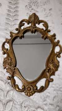 Зеркало,овальное 80- годов,рамка сплав окрашенный под бронзу,,рамка по