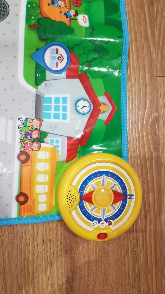 Mata edukacyjna, interaktywna mata grająca z odgłosami miasta