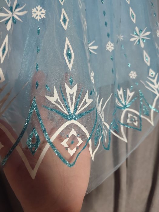 Сукня на дівчинку Ельза. Сукня сніжинка. Розмір 100-120