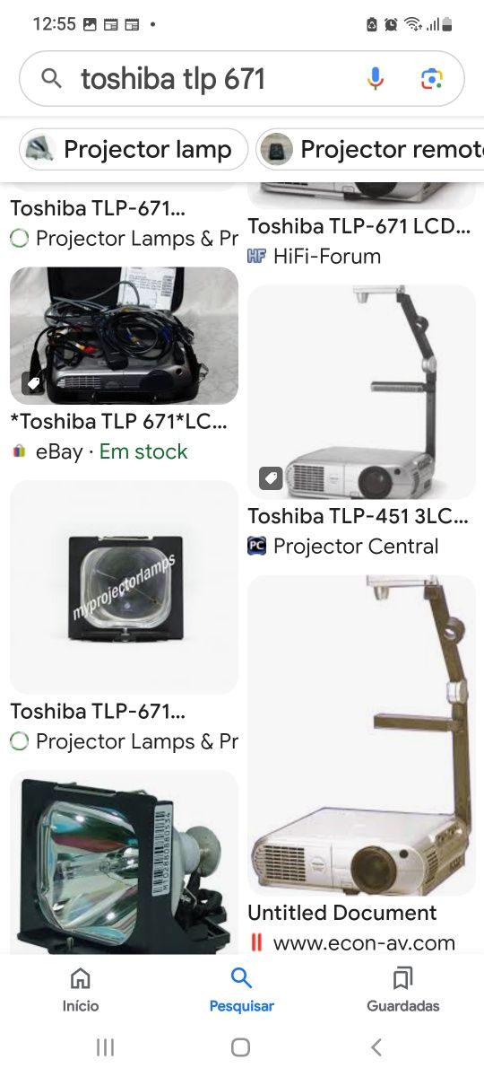 Projetor toshiba
