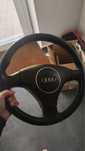 Volante audi a4 b6 audi a3 + airbag em pele