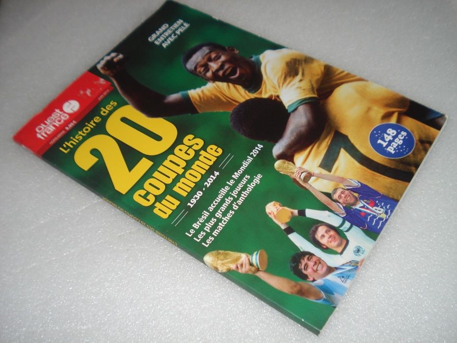 Futebol Pelé na capa Revista de grandes dimensões 20 coupes du monde 1