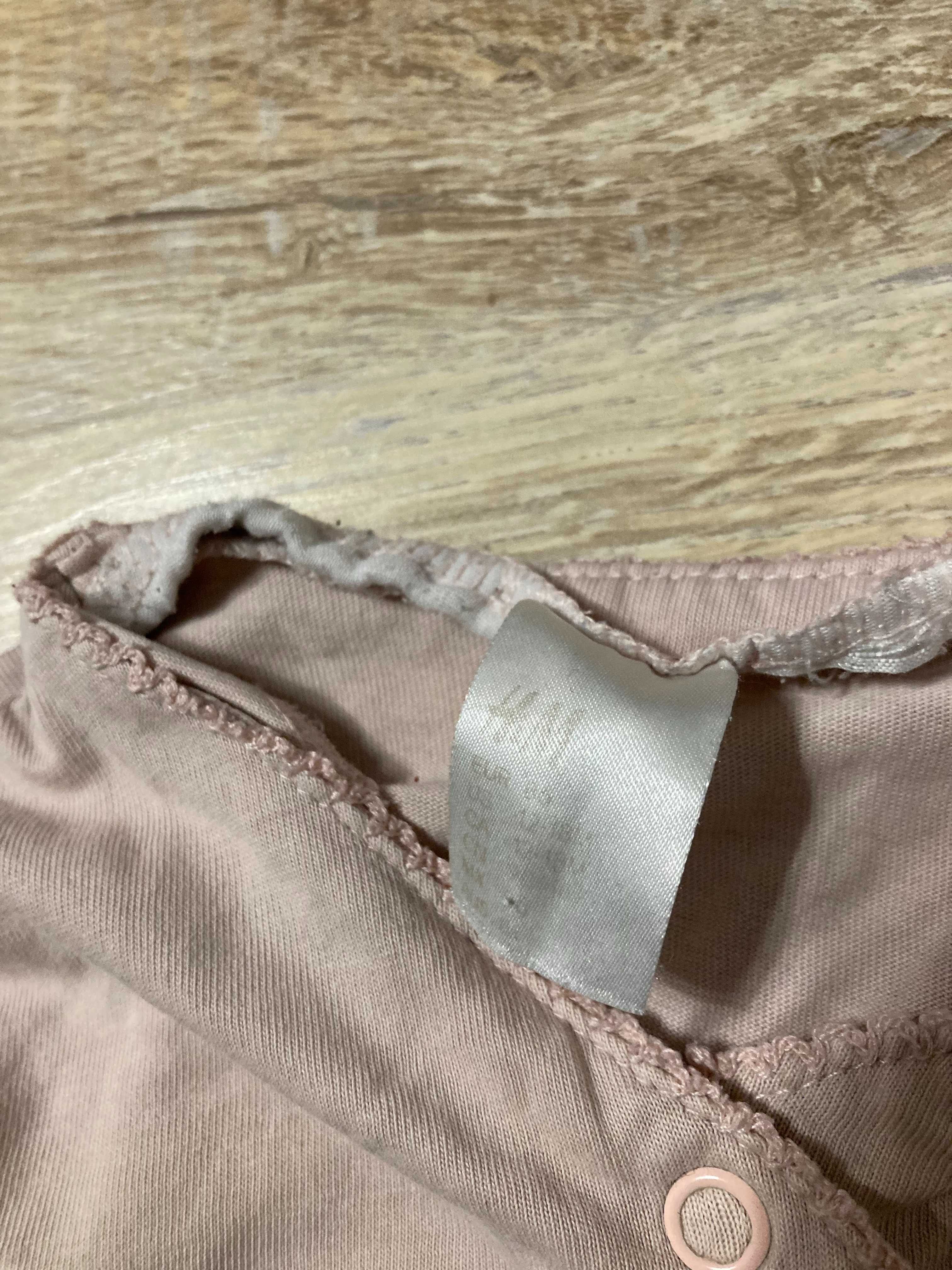 Śliczne śpiochy H&M 86 kwiaty 12-18 mies granat i róż