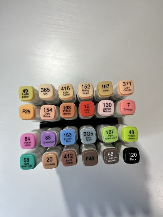 Markery alkoholowe Kayet- 24 sztuk