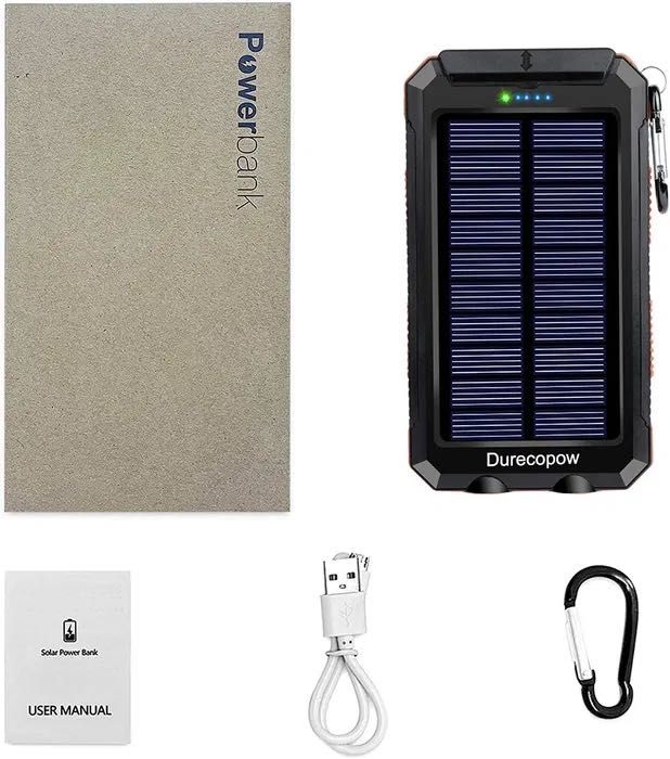 20000 Павербенк Durecopow для кемпінгу із сонячною батареєю