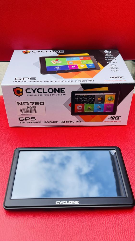 Навігатор GPS Cyclone ND-760/Android/Igo/Navitel