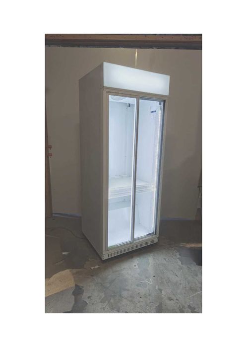 Lodówka witrynowa  dwudrzwiowa 83,5cm 2019r LED kółka gwarancja
