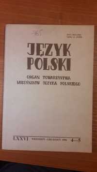 Język Polski organ towarzystwa Miłośników 1996