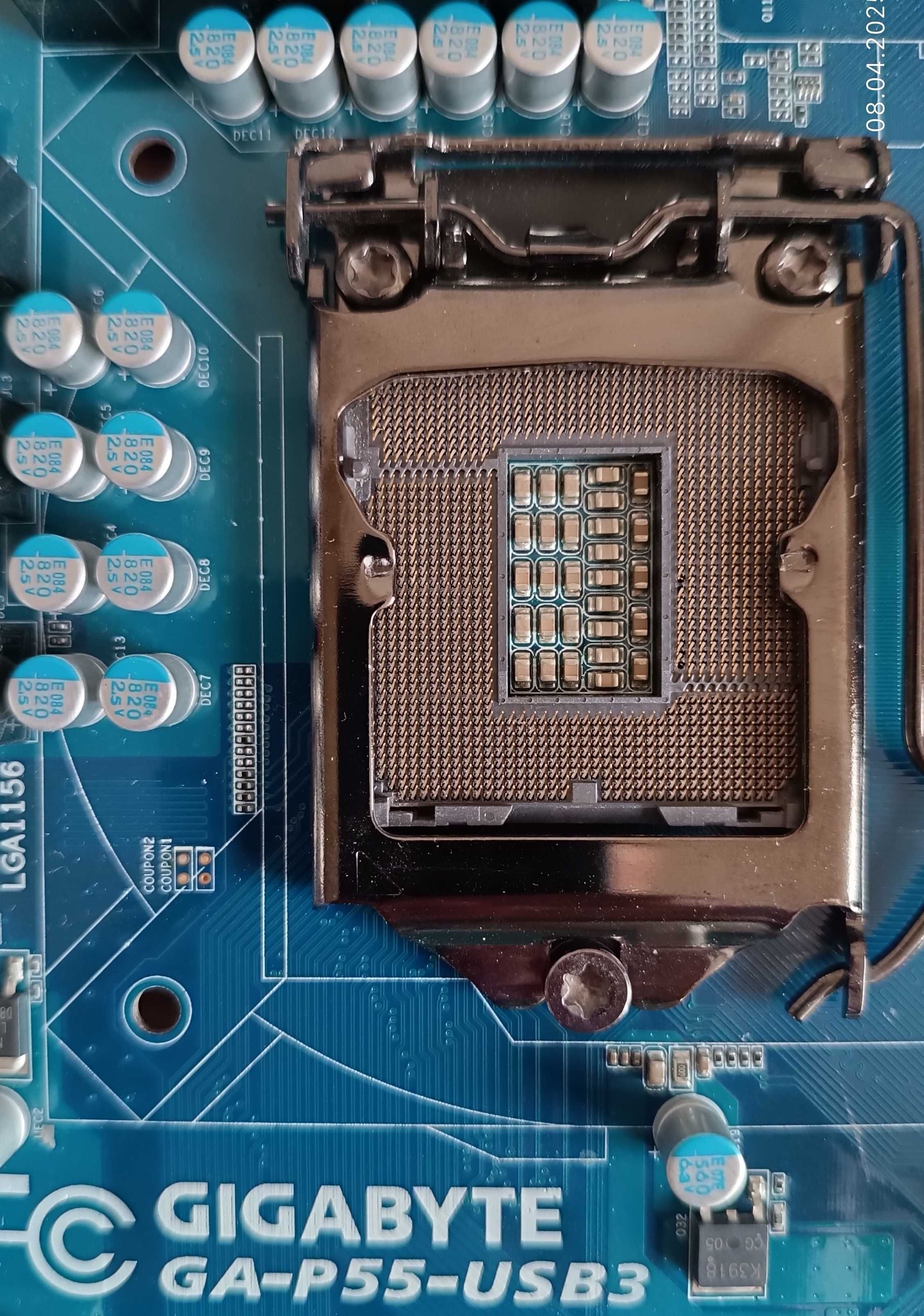 У якості донора материнська плата Gigabyte GA-P55-USB3, роз’єм LGA 115