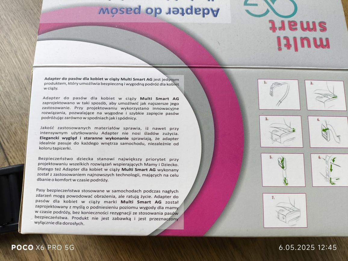 Adapter pasów bezpieczeństwa dla kobiet w ciąży Multi Smart AG