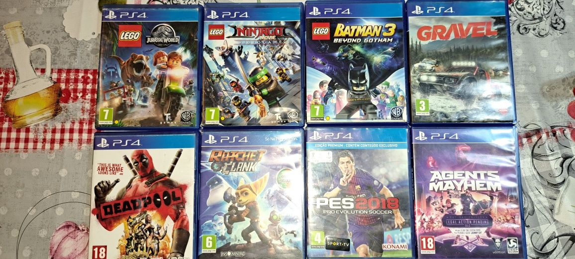 Jogos ps4 preço unitário na descrição