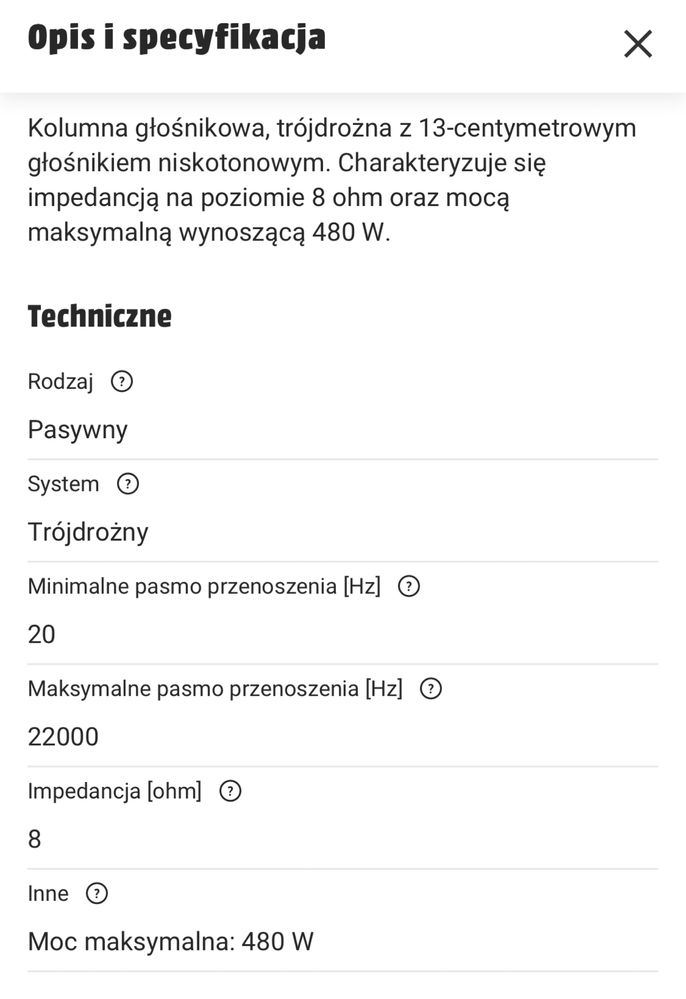 Głośniki AEG LB 4710/ nie denon, onkyo, pioneer, yamaha