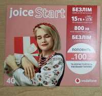 Стартовый пакет Vodafone Joice Start новый, запечатанный