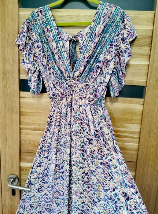 Sukienka boho, maxi, indyjska