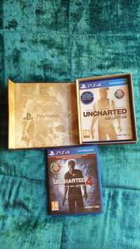 Uncharted Collection (1,2,3) e Uncharted 4 (Edição Muito Rara) PS4