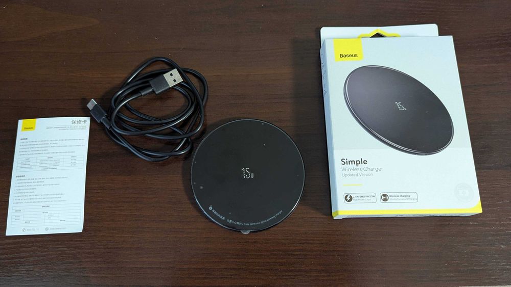 Baseus 15W Швидка Бездротова Зарядка