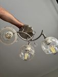 Szklana lampa sufitowa kule satyna przezroczyste