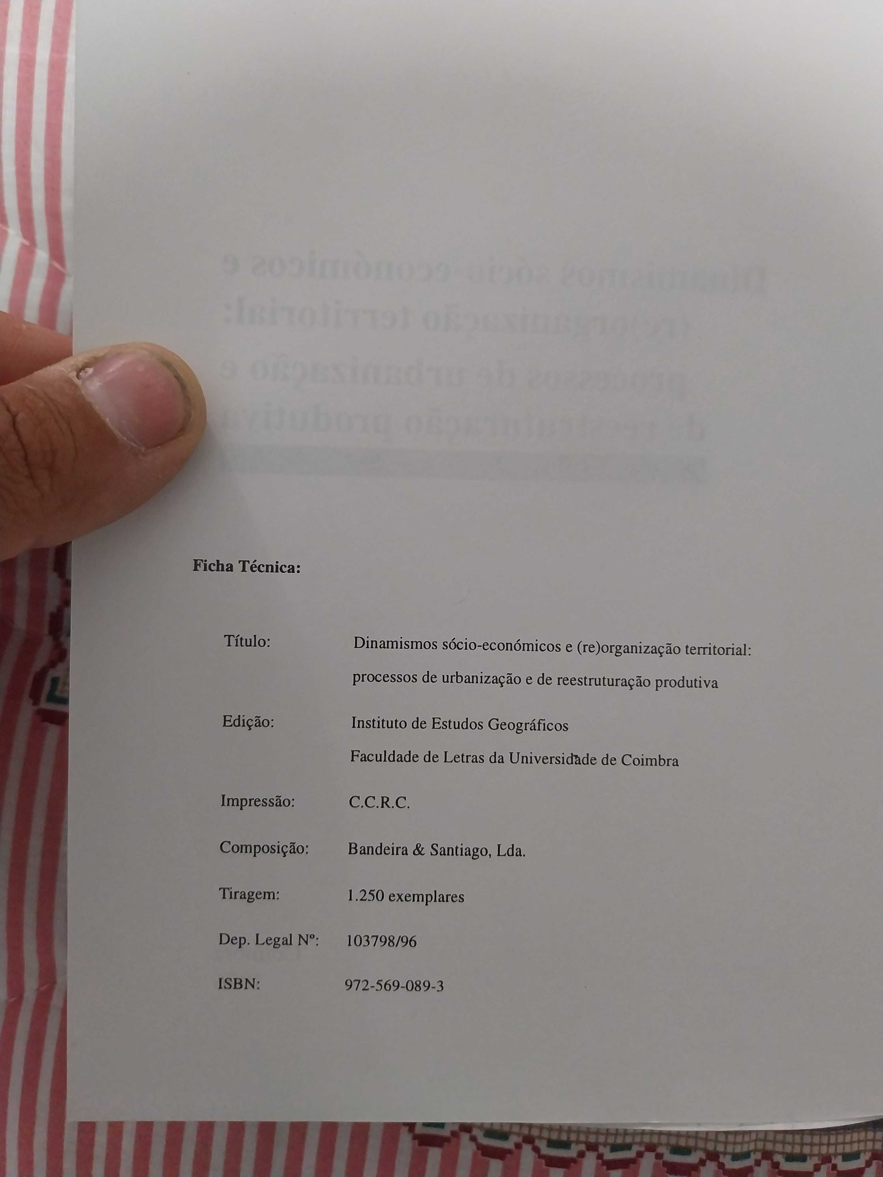 Livro: Dinamismos socioeconómicos e (re)organização territorial