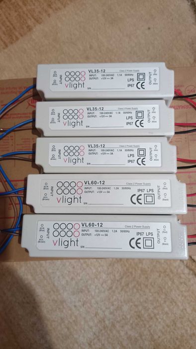 Zasilacz LED 12V Wodoodporny Hermetyczny Do Taśm 3A, 5A