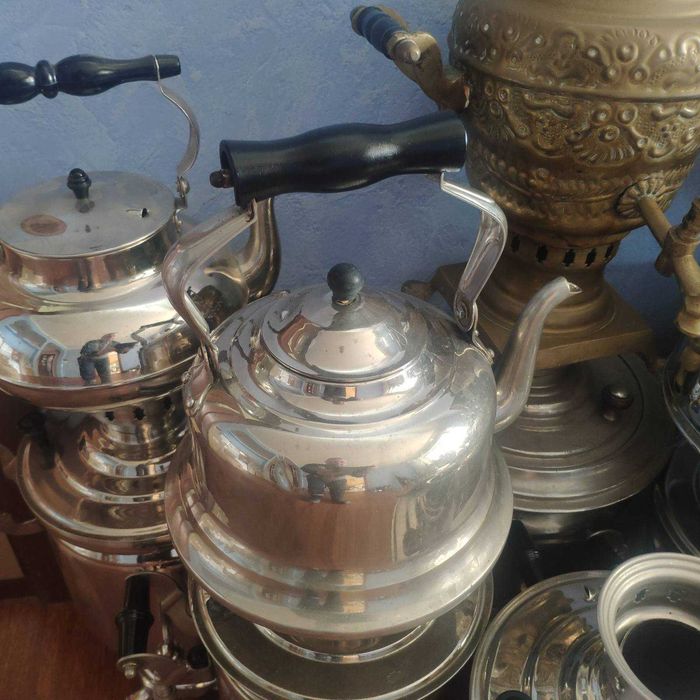 Продам ! Чайник ЭКСКЛЮЗИВ  Редкий 30-40 г.в на 6 л латунь в никеле !