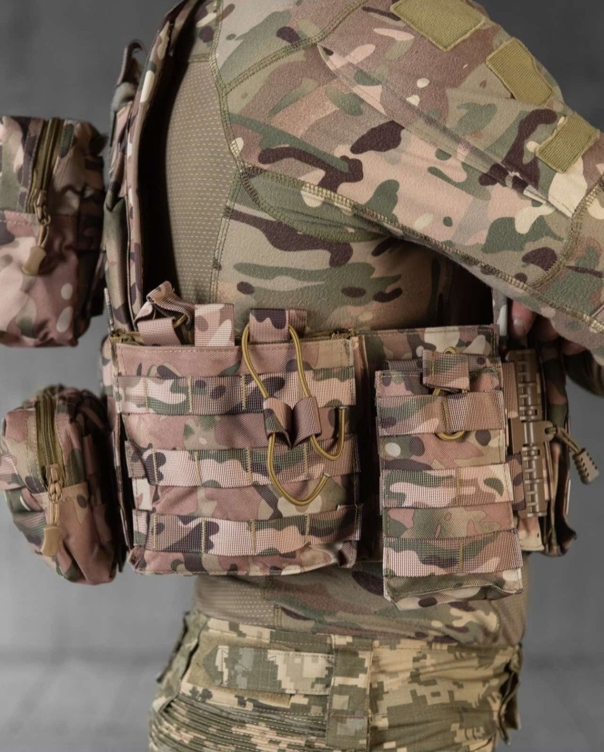 Тактична військова плитоноска 14 підсумків Cordura жилет для плит ЗСУ