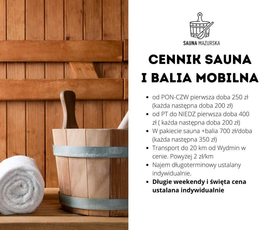 Sauna mobilna, balia mobilna, spa mobilne jakuzzi