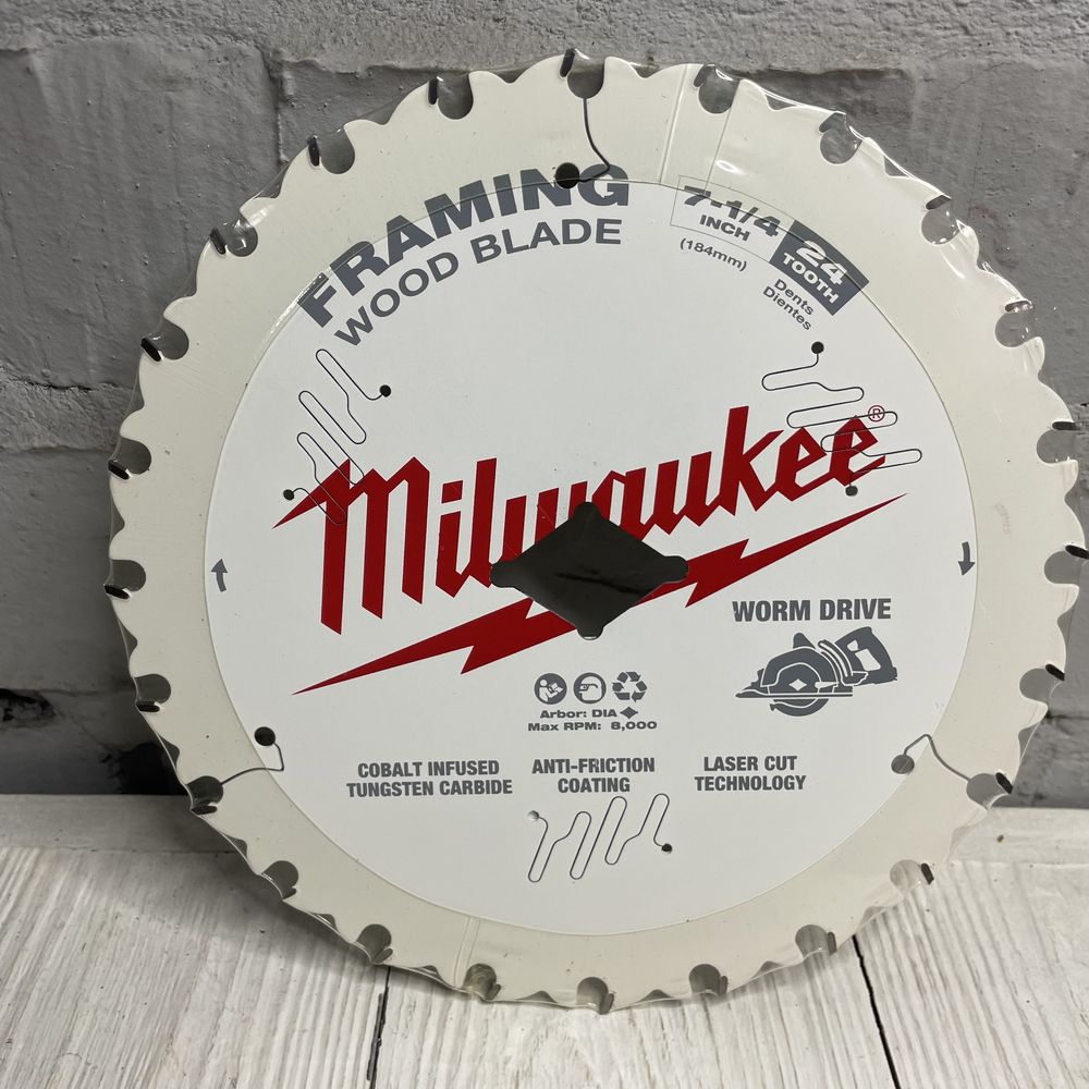 Пильный диск 184мм 7 1/4 24T Milwaukee 48-41-0723 2830-20 DCS577