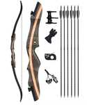 Arco recurvo 40lbs +06 Flechas (Kit completo)
