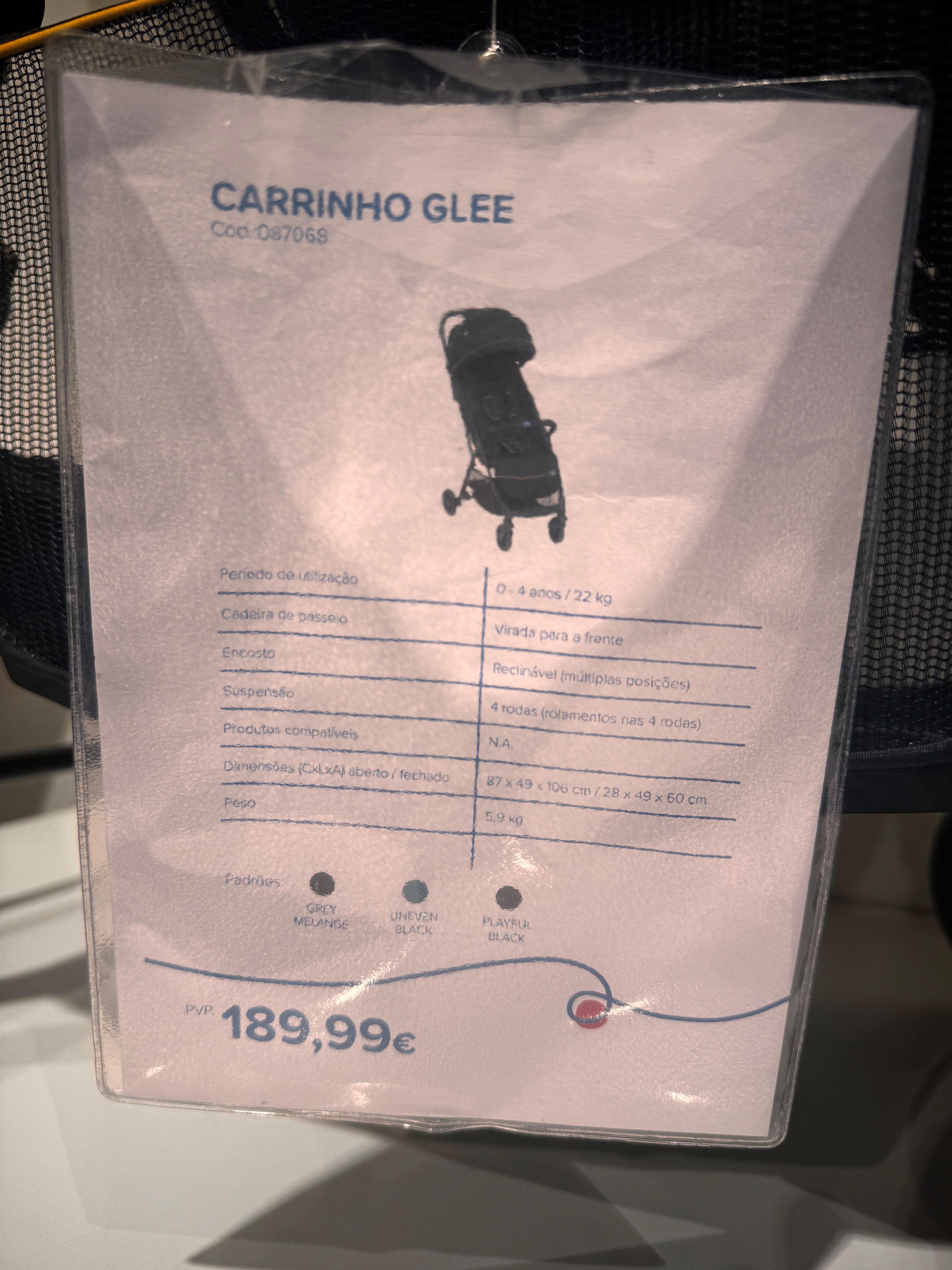 Vende carrinho Chicco Glee  NOvissimo  nunca aberto da caixa ORIGInal