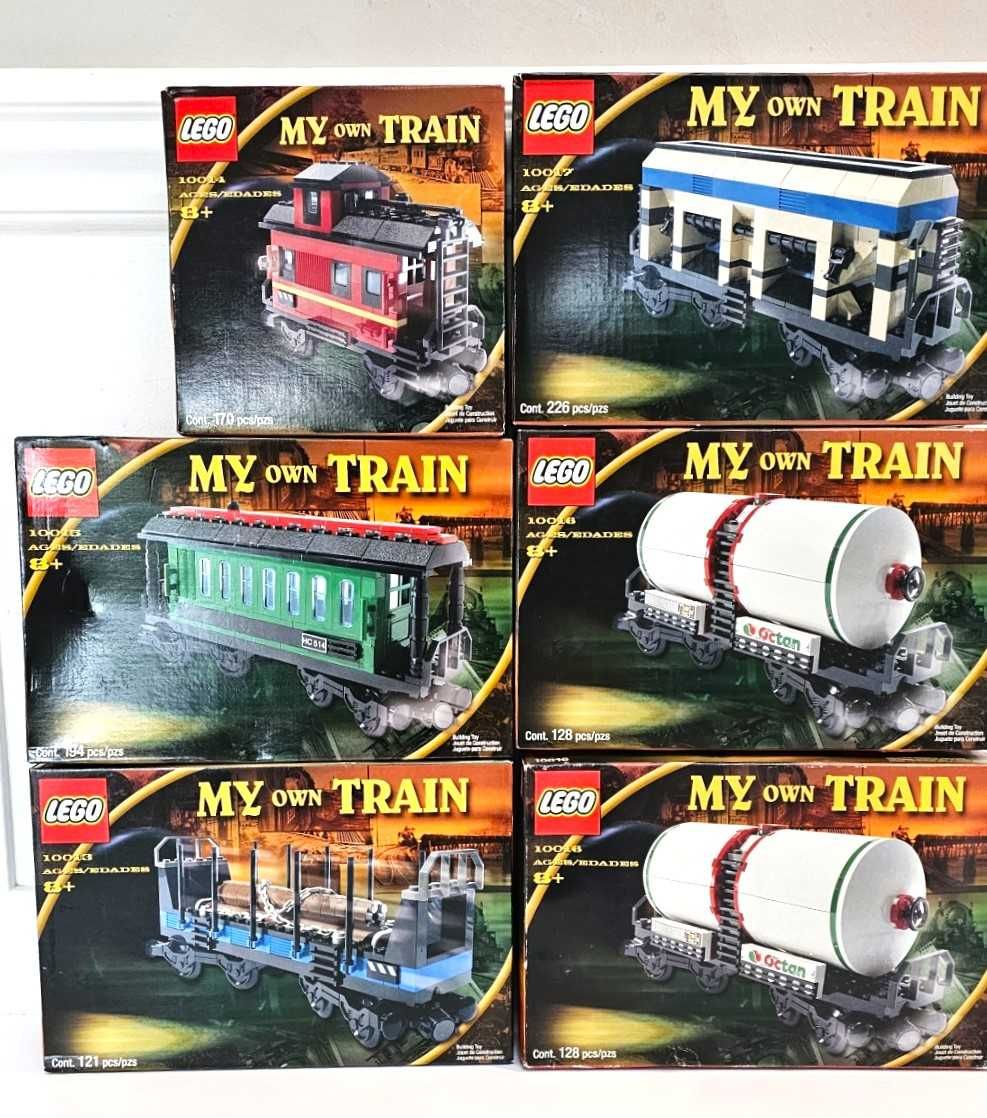 LEGO Pociąg 10013,10014,10015,10016 x 2,10017+4533