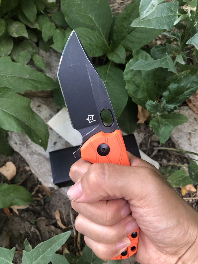 Нож Fox Core Tanto Black Blade Orange