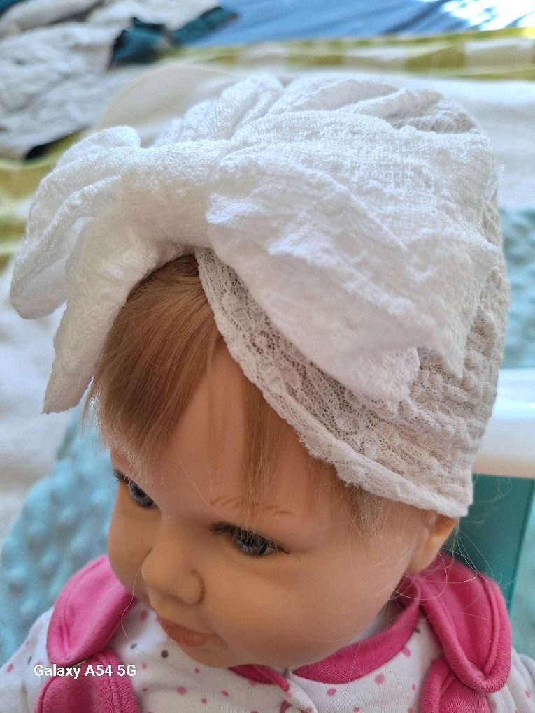 Zestaw czapka I opaska turban r.44