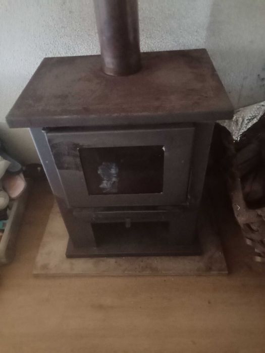 Fogão de lenha, salamandra, cilindro