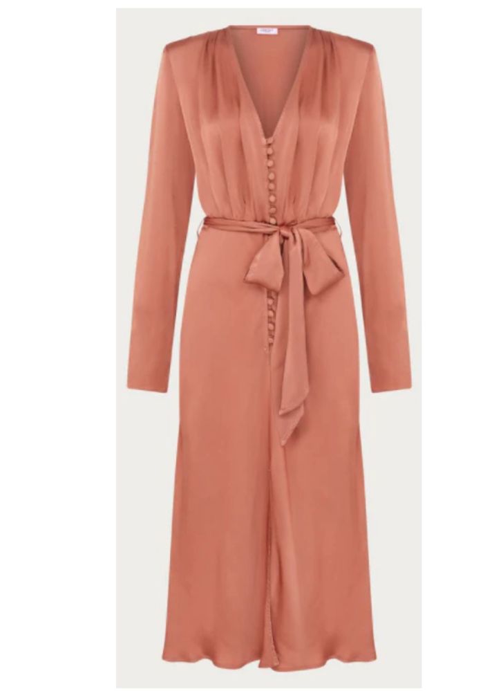 ZARA, шовкове, міді, плаття, сукня