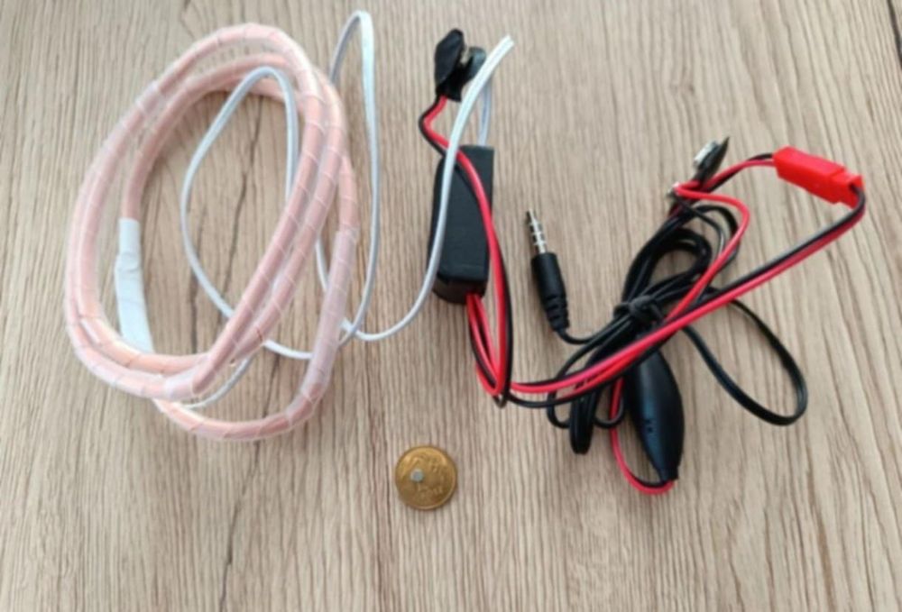 Zestaw egzamin test mini kamera mini słuchawka 2mm