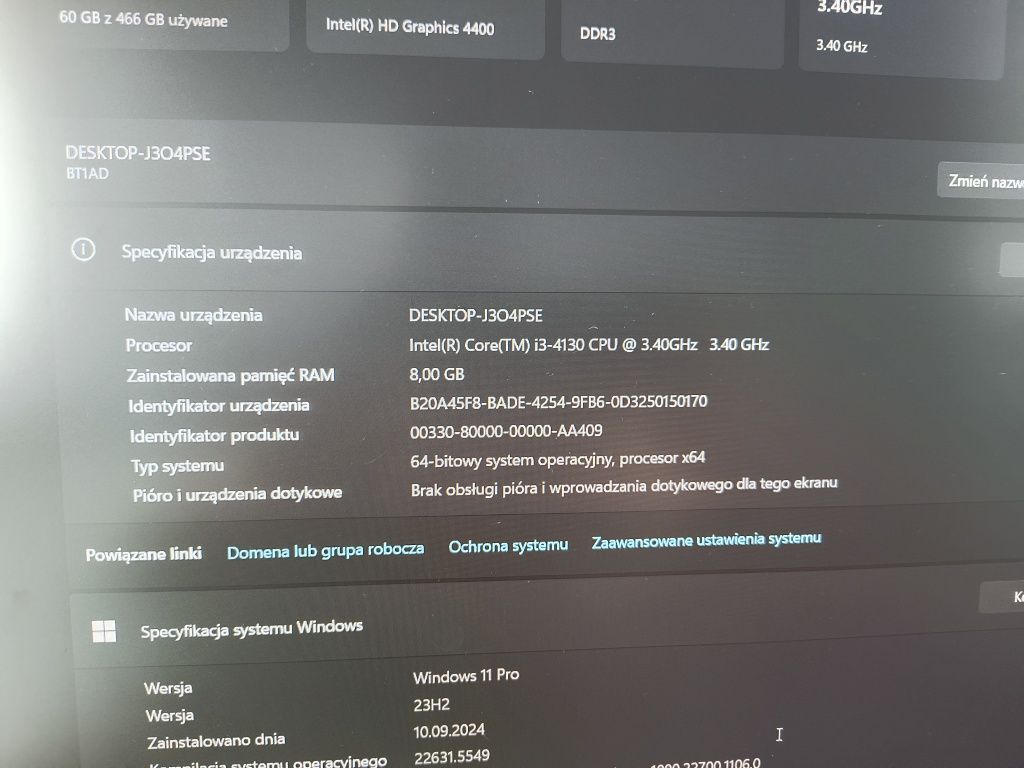 Desktop Asus mini pc intel i3