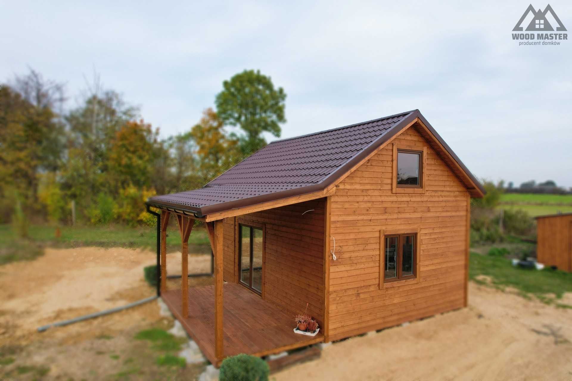 Domek letniskowy 35m2 +10 m2 taras. Bez pozwolenia na budowę