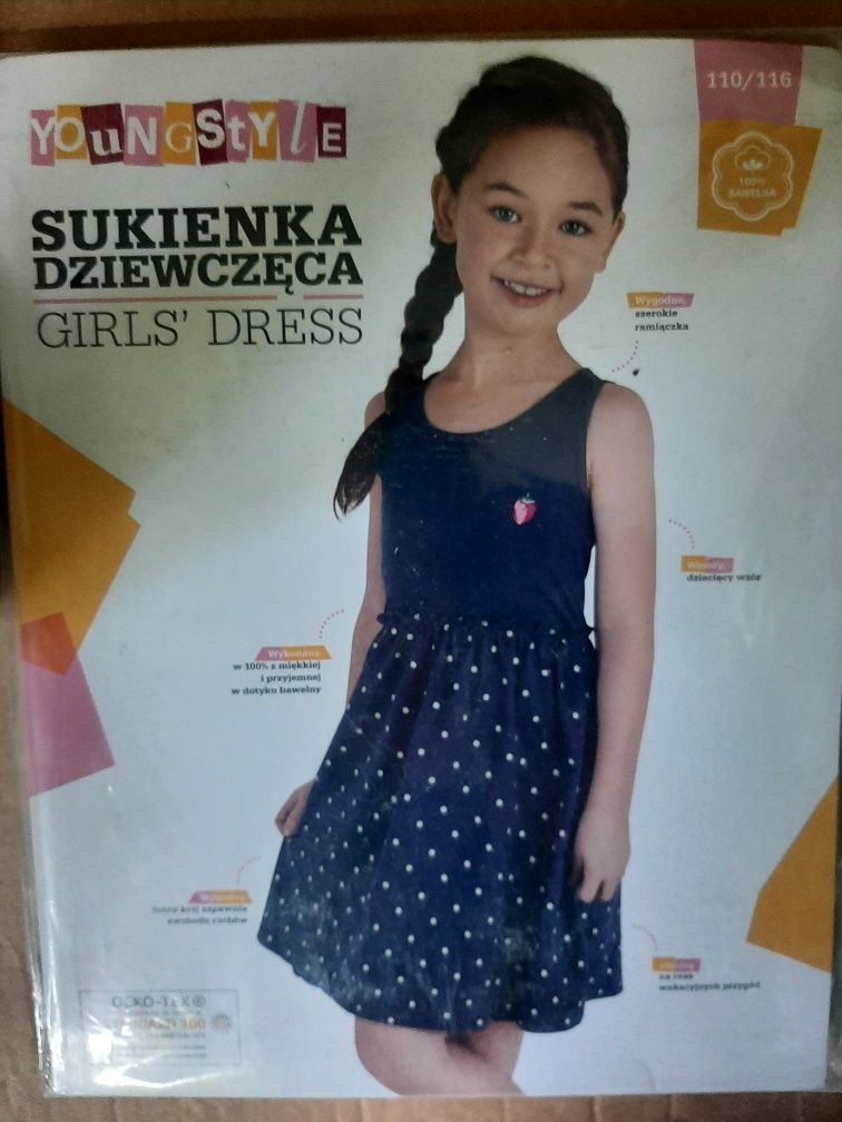 Sukienka dziewczęca 98/104