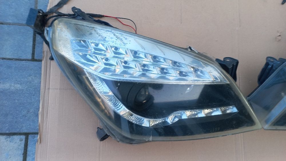 Opel Astra h 3 reflektor lampa tuning black clear lewa prawa