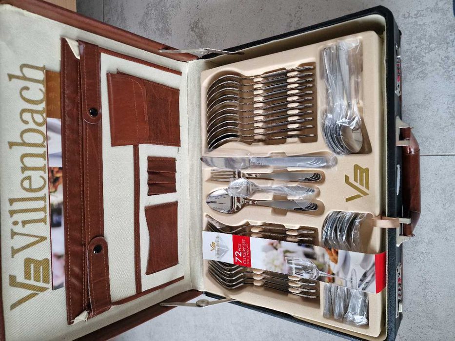 Sztućce ze stali nierdzewnej Villenbach oryginalne 72 elementy NOWE