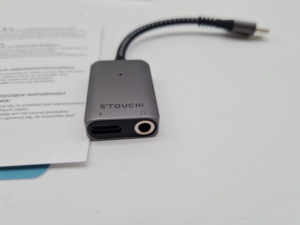 Adapter słuchawkowy USB-C Jack 3,5mm 2w1