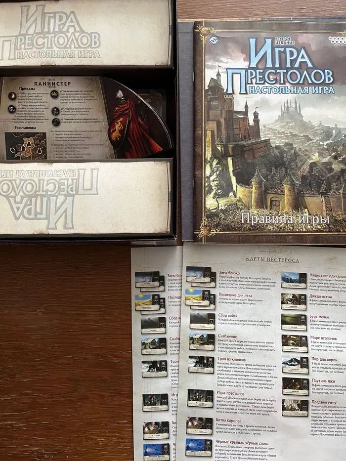 Настольная Игра престолов Второе издание Game of Thrones Board Game